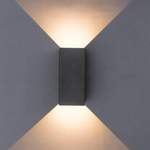 Wandlampe von Heitronic, in der Farbe Schwarz, aus Aluminium, andere Perspektive, Vorschaubild
