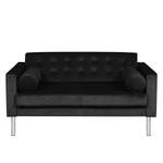 2/3-Sitzer Sofa von Fredriks, in der Farbe Schwarz, aus Microfaser, andere Perspektive, Vorschaubild