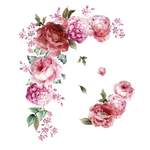 Wandtattoo von HIBNOPN, in der Farbe Rosa, andere Perspektive, Vorschaubild