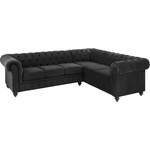 Chesterfieldsofa von home affaire, in der Farbe Grau, aus Spanplatte, andere Perspektive, Vorschaubild