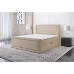 Boxspringbett von A&J MöbelLand GmbH, in der Farbe Beige, andere Perspektive, Vorschaubild