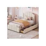 Boxspringbett von OKWISH, in der Farbe Beige, aus Massivholz, andere Perspektive, Vorschaubild