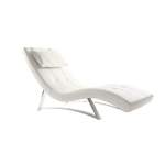 Design-Liegestuhl Weiß der Marke Miliboo