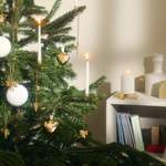 Christbaumschmuck von Georg Jensen, in der Farbe Gold, aus Messing, andere Perspektive, Vorschaubild