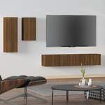 TV-Wand von vidaXL, in der Farbe Braun, aus Holzwerkstoff, Vorschaubild