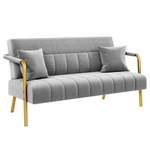2/3-Sitzer Sofa von Yaheetech, in der Farbe Grau, aus Polyester, andere Perspektive, Vorschaubild