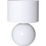 Weiße Glasetischlampe der Marke FIJALO