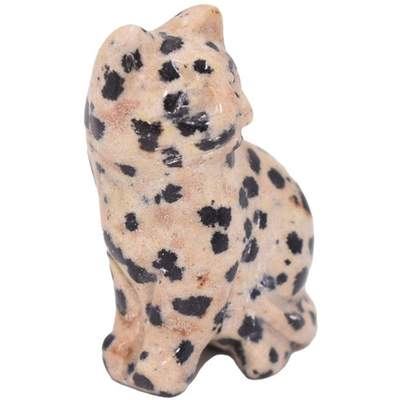 cm, Katze aus 0096718220908 Preisvergleich Jaspis, 2.2x1.2x3 BxHxT Schmuck Farbe Ladendirekt Dalmatiner Tierfigur für Geschenk, Stein, der St), (1 in Schwarz, | Firetti GTIN:
