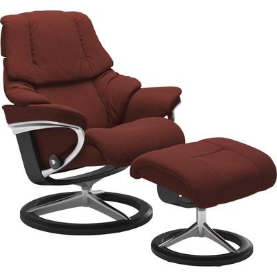 Preisvergleich für Stressless® Relaxsessel »Reno«, aus Base, Ladendirekt BxHxT L, & Größe Signature Hocker), S, Microfaser, mit GTIN: mit | Gestell (Set, Hocker, M Schwarz, cm, Relaxsessel 79x75x99 7014950360278 mit