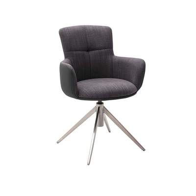 Preisvergleich für MCA furniture Esszimmerstuhl »2er Set Stuhl Mecana mit  Armlehnen, Edelstahl, « (2er-Set), BxHxT 60x64x87 cm, aus Material-mix,  GTIN: 4027207192556 | Ladendirekt