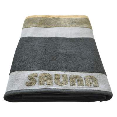 Saunatuch Doubleface, (1-St), Dyckhoff Baumwolle, mit GTIN: cm, Zwirnfrottee Preisvergleich BxHxT Sauna, Schriftzug 4021523127889 Ladendirekt 80x1x200 aus für |
