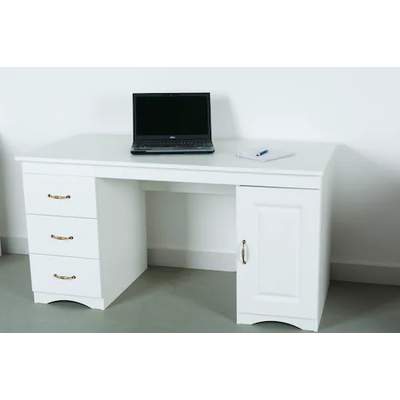 Preisvergleich für Schreibtisch | der Farbe BxHxT Ladendirekt in Weiß VOGL 67x67x87.5 Möbelfabrik cm, »Lenny«