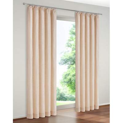 Preisvergleich BxHxT g/m²«, Farbe Vorhang in 225x245x132 328 cm, Chenille, Kräuselband | für (1 St), Wirth, »Trondheim blickdicht, Ladendirekt der Beige