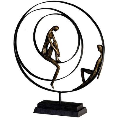 Preisvergleich für | Farbe Skulptur Ladendirekt cm, Braun in 19x34x15 Deko-Figur Anouk, der BxHxT