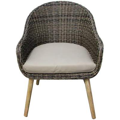 Ladendirekt 8 in | Sessel, Garten-Essgruppe KONIFERA Polyrattan, der für cm, Grau, 4029686473812 (25-tlg), Farbe Preisvergleich 200x100 »Mailand«, GTIN: Tisch