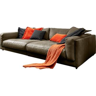 Preisvergleich für 3C Candy Big-Sofa »Enisa«, Zeitloses und stylisches  Loungemöbel, in Fein- und Breitcord, BxHxT 290x127x85 cm, in der Farbe  Grau, aus Cord, GTIN: 4067474836692 | Ladendirekt