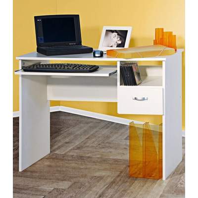 Preisvergleich für VOGL Möbelfabrik Schreibtisch »Lenny«, BxHxT 67x67x87.5  cm, in der Farbe Weiß | Ladendirekt | Schreibtische