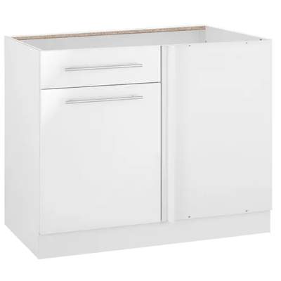 | wiho Weiss, »Kiel« 110 cm, cm Eckunterschrank 110x60x85 aus der breit, in Farbe für Ladendirekt BxHxT Holzwerkstoff, GTIN: Preisvergleich 4255620824864 Küchen