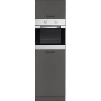 Backofen/Kühlumbauschrank der Küchen in Grau für 60x57x200 wiho Farbe | Ladendirekt cm cm, Esbo, BxHxT Preisvergleich breit, 60