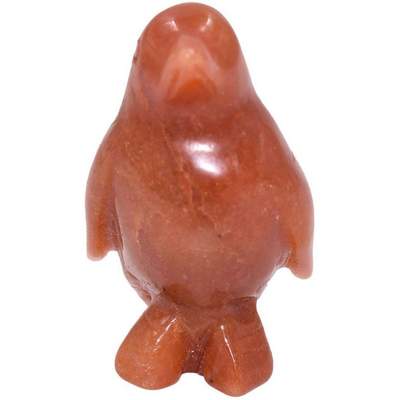 Preisvergleich für Firetti Tierfigur der 2.8x2x4.5 Pinguin cm, in Farbe | Orange BxHxT (1 Geschenk, Ladendirekt St), Schmuck Karneol