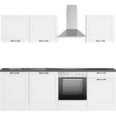 Preisvergleich für OPTIFIT Küchenzeile Roth, ohne E-Geräte, Breite 300 cm,  aus Holzwerkstoff, SKU: 39611215 | Ladendirekt