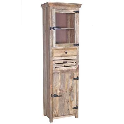 Preisvergleich für Kreher Mehrzweckschrank Madera B/T/H: 68x40x171 cm, 3  Einlegeböden, Kunststoff, in der Farbe Grau, GTIN: 7290014189577 |  Ladendirekt