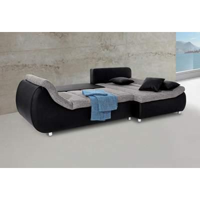 Preisvergleich für INOSIGN Ecksofa »Imola«, wahlweise mit Bettfunktion,  BxHxT 270x170x90 cm, in der Farbe Grau, aus Microfaser, GTIN: 4029686872868  | Ladendirekt