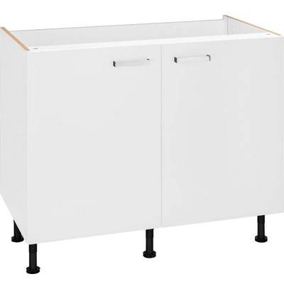 Preisvergleich für OPTIFIT Spülenschrank »Odense« Gesamtbreite 110 cm, mit  Tür/Sockel für integrierbaren Geschirrspüler, BxHxT 110x60x85 cm, in der  Farbe Weiss, aus Holzwerkstoff, GTIN: 4024532600183 | Ladendirekt