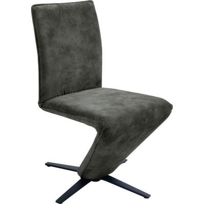 Preisvergleich für K+W Komfort & Wohnen Drehstuhl »Deseo II«, Stuhl mit  federnder Sitzschale, Sternfuß in Metall schwarz Struktur, BxHxT 52x63x94  cm, GTIN: 4255620902623