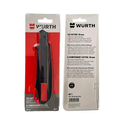 Würth Würth Cuttermesser 2-K Griff 18mm inkl. 3 Abbrechklingen