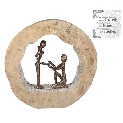Dekofigur St), Antrag GTIN: cm, aus | Ladendirekt Gilde Skulptur 28x6x28 BxHxT Aluminium, Casablanca (1 4001250812234 für by Preisvergleich