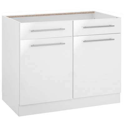 »Flexi2« 100 Preisvergleich Ladendirekt BxHxT Weiß Unterschrank wiho Küchen Farbe für in der cm, cm, 100x57x85 Breite |