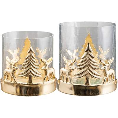Goldfarbenen glas Kerzenständer im Preisvergleich | Günstig bei Ladendirekt  kaufen | Windlichter