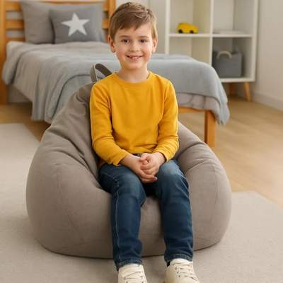 AD.CON Zitzak voor binnen met EPS-parelvulling, poef, relaxstoel AD.CON Zitzak voor binnen met EPS-parelvulling, poef, relaxstoel