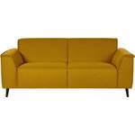 2/3-Sitzer Sofa von DOMO collection, in der Farbe Gelb, aus Holzwerkstoff, andere Perspektive, Vorschaubild
