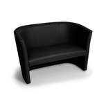 2/3-Sitzer Sofa von Moebel-Eins, in der Farbe Schwarz, aus Polyurethan, andere Perspektive, Vorschaubild