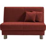 Schlafsofa von ell + ell, in der Farbe Rot, aus Flachgewebe, andere Perspektive, Vorschaubild