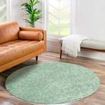 Hochflorteppich von Carpet City, in der Farbe Grün, Vorschaubild
