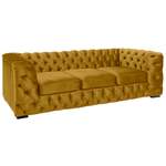 Chesterfieldsofa von Guido Maria Kretschmer Home&Living, in der Farbe Gold, aus Samtvelours, andere Perspektive, Vorschaubild