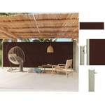 Balkonsichtschutz von vidaXL, in der Farbe Braun, aus Stoff, andere Perspektive, Vorschaubild
