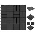 Bodenbelage von VIDAXL, in der Farbe Schwarz, aus Holz, andere Perspektive, Vorschaubild