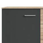 Sideboard von BestLivingHome, in der Farbe Grau, aus Spanplatte, andere Perspektive, Vorschaubild