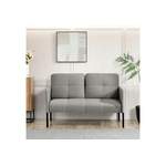 2/3-Sitzer Sofa von [EN.CASA], in der Farbe Grau, aus Polyester, andere Perspektive, Vorschaubild