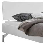 Metallbett von TopDesign, in der Farbe Weiss, aus Massivholz, andere Perspektive, Vorschaubild