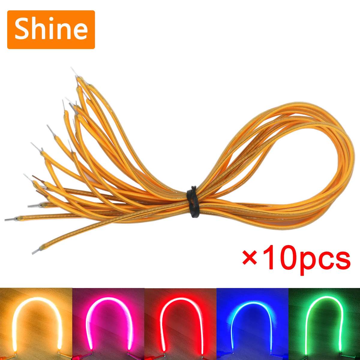 Led Filament Only Preisvergleich für 10 stücke LED Filament Flexible 3V COB 38mm 60mm ...