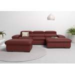 Ecksofa von home affaire, in der Farbe Rot, aus Holz, andere Perspektive, Vorschaubild