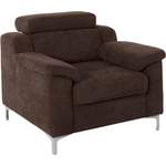 Loungesessel von exxpo - sofa fashion, in der Farbe Braun, aus Holzwerkstoff, andere Perspektive, Vorschaubild