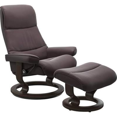 Preisvergleich für Stressless® Relaxsessel View, mit Classic Base, Größe L,Gestell  Wenge, in der Farbe Bordeaux | Ladendirekt