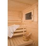 Sauna-Kabine von Wolff, in der Farbe Beige, aus Sicherheitsglas, andere Perspektive, Vorschaubild