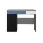 Schreibtisch, in der Farbe Grau, aus Holzwerkstoff, andere Perspektive, Vorschaubild